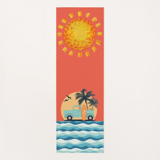 Retro Yoga Mat Yogamatte (Vorderseite)