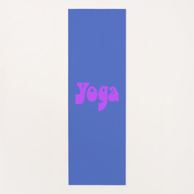 Retro Yoga-Shirt Yogamatte (Vorderseite)