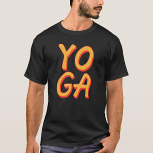 Retro Yoga Wort Yogi Fitness Flexibilität Übung T-Shirt