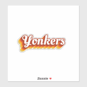 Retro Yonkers New York Aufkleber