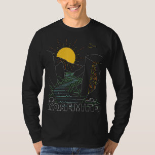Retro Yosemite Firefall Nationalpark California T-Shirt