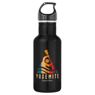 Retro Yosemite Nationalpark Kayaking Edelstahlflasche