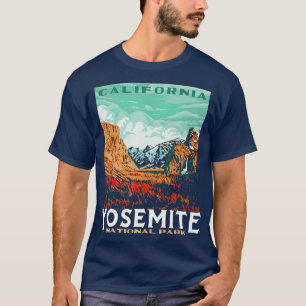 Retro Yosemite Nationalparktal WPA Style T-Shirt