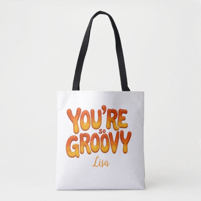 Retro You’re So Groovy Personalized Name 70s  (Vorderseite)