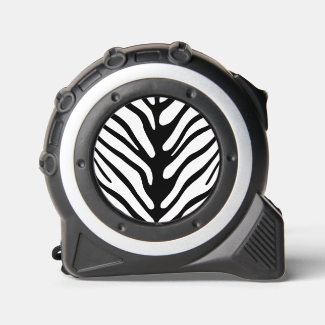 Retro Zebra Stripe Motif Maßband (Vorderseite)