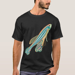 Retro Zebrafisch Zebra Fisch Glow T-Shirt