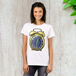 Retro-Zeit für die Vintage Goldalarmuhr T-Shirt