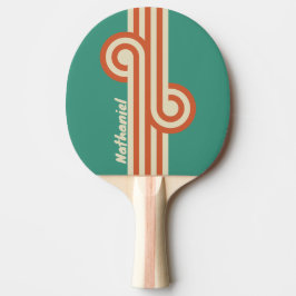 Retro Zeitloser Loop mit Namen Tischtennis Schläger