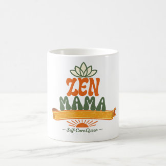 Retro Zen Mama Yoga Lotus Boho Kaffeetasse
