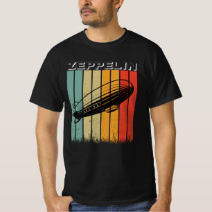 Retro Zeppelin Dirigible Luftschiff Zepelin Zeppli T-Shirt