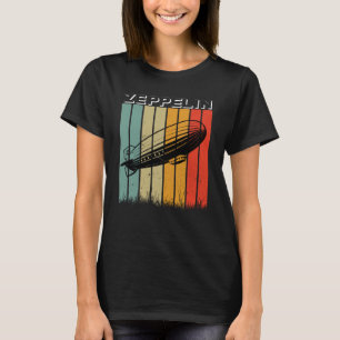 Retro-Zeppelin-Luftschiff Luftschiff Zepelin Zeppl T-Shirt