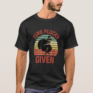 Retro Zero Plucks der Türkei Pilgrill Funny Danke T-Shirt