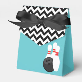 Retro Zickzack Bowling Gefälligkeitsboxen Geschenkschachtel