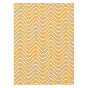 Retro Zickzack Muster Yellow Zigzag Tischdecke