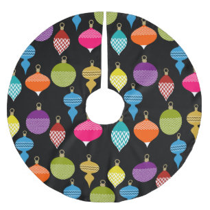 Retro-Zierball Polyester Weihnachtsbaumdecke