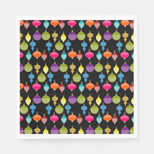 Retro-Zierball Serviette (Vorderseite)