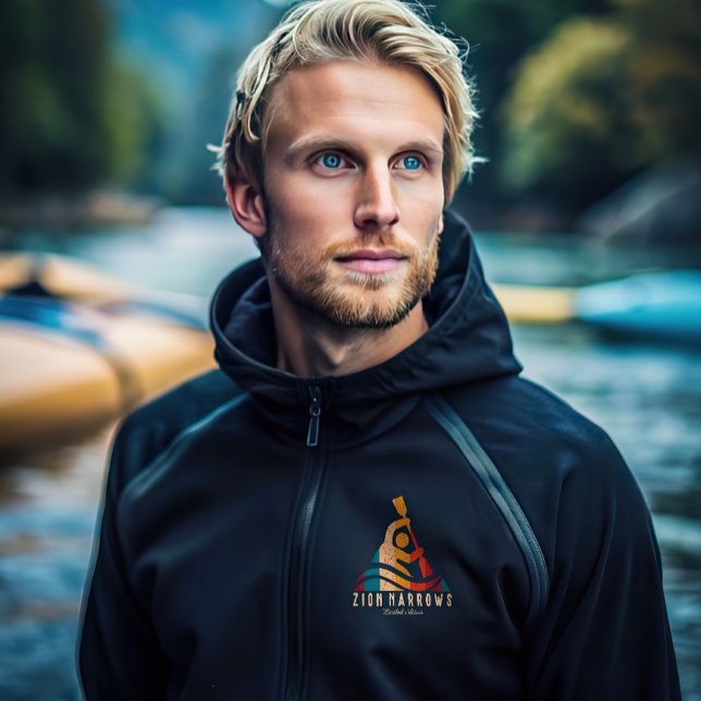 Retro Zion Narrows Kayaking Hoodie (Von Creator hochgeladen)