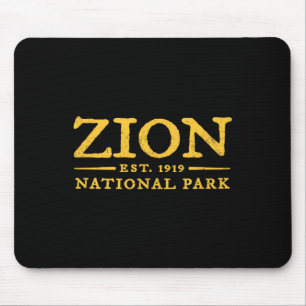 Retro Zion National Park Utah Vintage Frauen Männe Mousepad