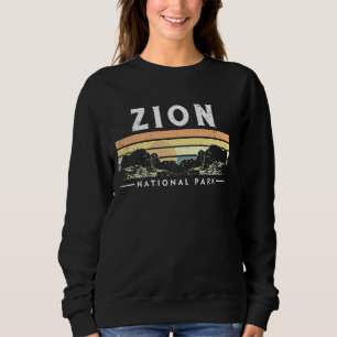 Retro Zion Nationalpark Us Vintages Utah Abenteuer Sweatshirt