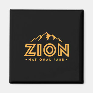 Retro Zion Nationalpark Utah Berg Frauen Männer K Magnet