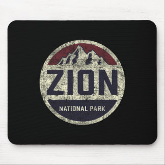 Retro Zion Nationalpark Utah Berg Frauen Männer K Mousepad