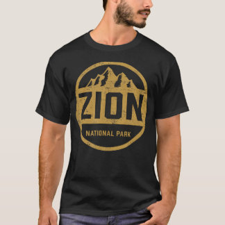 Retro Zion Nationalpark Utah Berg Frauen Männer T-Shirt