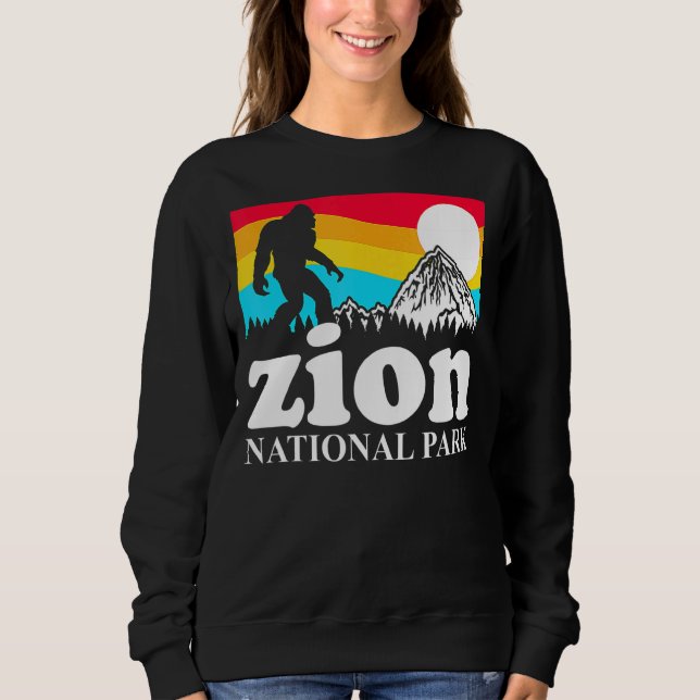 Retro Zion Nationalpark Utah Sweatshirt (Vorderseite)