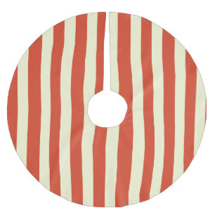 Retro Zirkuszelt Striped Weihnachtsbaum-Rock Polyester Weihnachtsbaumdecke