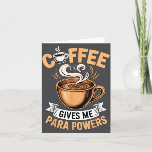 Retro-Zitat Kaffee gibt mir Para Wers Lustiges Tri Karte