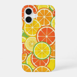 Retro-Zitronenscheibe iPhone 16 Hülle