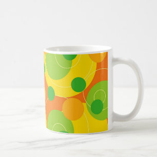 Retro Zitrusfrucht punktiert Funky Groovt Tasse