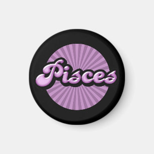 Retro Zodiac Fisces Magnet