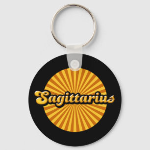 Retro Zodiac Sagittarius Schlüsselanhänger