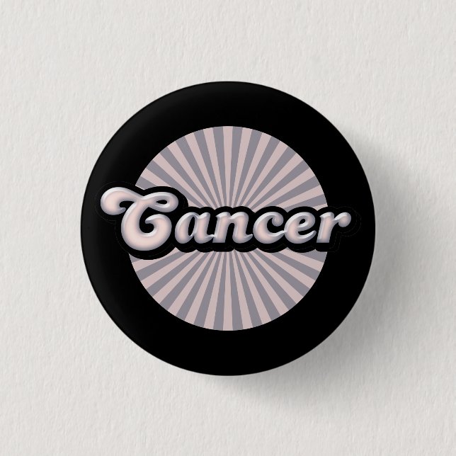 Retro-Zodiakarzinom-Taste Button (Vorderseite)