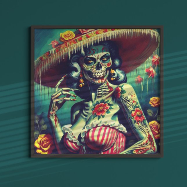 Retro Zombie-Button Poster (Von Creator hochgeladen)