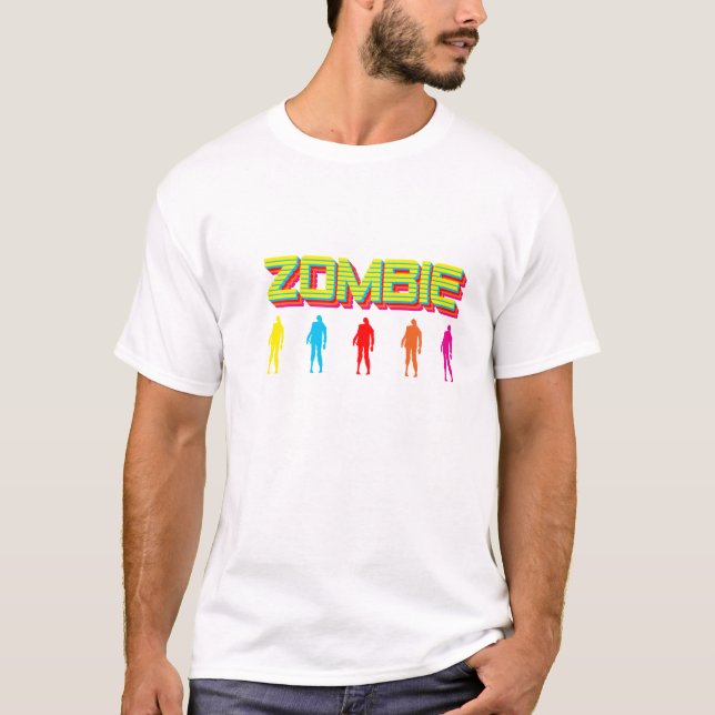 Retro Zombie T-Shirt (Vorderseite)