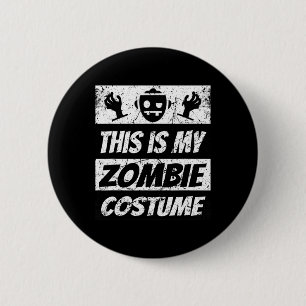 Retro Zombies Halloween Jungs Kinder Funny Costume Button