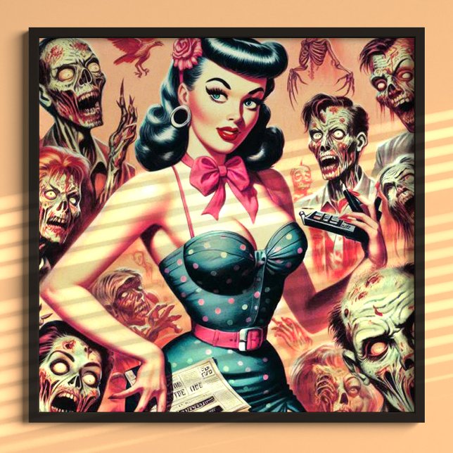Retro-Zombies Pin-up Poster (Von Creator hochgeladen)