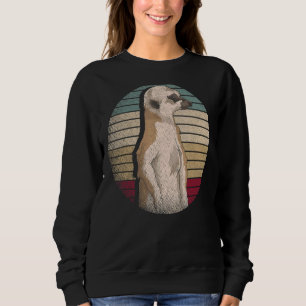 Retro Zoo Animal Africa Meerkat Sweatshirt