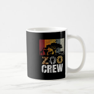 Retro-Zoo-Crew-Safari-Wildlife-Familien-Zoo-Tagesa Kaffeetasse