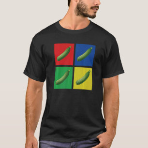 Retro Zucchini Outfit Liebe Squash und Vegane Lebe T-Shirt