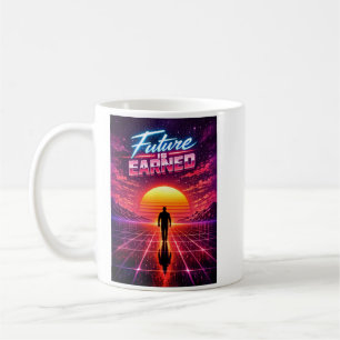 Retro-Zukunft Motivationsposter Kaffeetasse