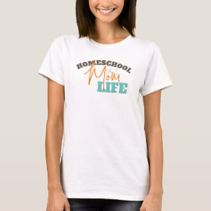 Retro Zurück zum Homeschooling-Mutter-Leben T-Shirt