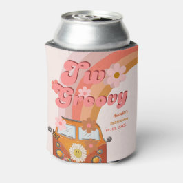 Retro zwei Groovy Daisy Blume Geburtstagsparty Dosenkühler