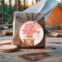 Retro zwei Groovy Daisy Blume Geburtstagsparty