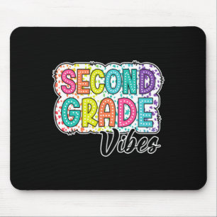 Retro-Zweite-Klasse-Stimmung Zurück zur Schule 2. Mousepad