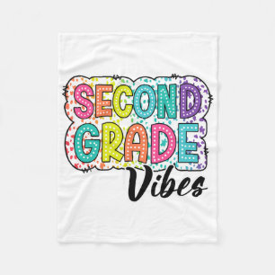 Retro-Zweite-Klasse-Vibes Ck Zur Schule 2. Klasse Fleecedecke