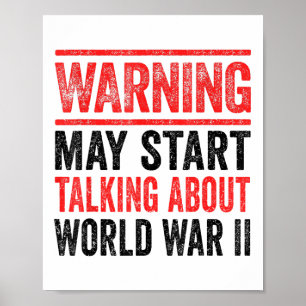 Retro Zweiter Weltkrieg Shirt WW2 Shirt Geschichts Poster