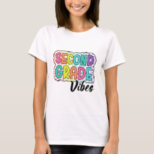 Retro-Zweitklässler-Stimmung Zurück zur Schule 2. T-Shirt