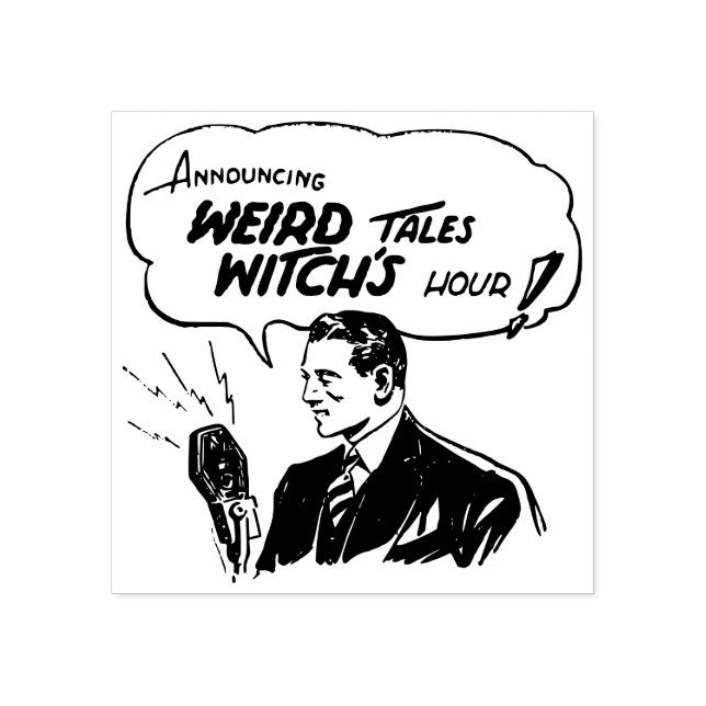 Retroapparat Gummistempel (Prägung)